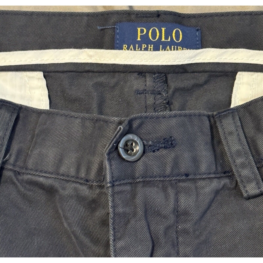 POLO Ralph Lauren Shorts Size 36 X 9" Dark Blue Classic Fit Cotton - Picture 2 of 9